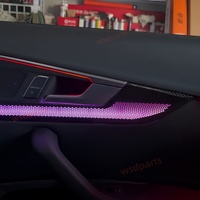 Pour Audi A4 A4L B9 2017-2025 : Amélioration de l'éclairage d'ambiance, éclairage intérieur de voiture en fibre de carbone, pièces automobiles