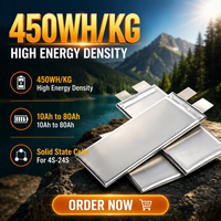 Batterie LiPo à semi-conducteurs Leadyo SSB 3.7V 16Ah 450Wh/kg, 16000mAh, haute densité énergétique, pour drones UAV, débit de décharge 10C, plus de 200 cycles