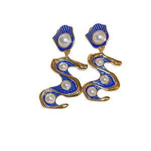 <span class=keywords><strong>Orecchini</strong></span> <span class=keywords><strong>antichi</strong></span> di perle d'acqua dolce con ago d'<span class=keywords><strong>argento</strong></span> Vintage di alta qualità con <span class=keywords><strong>orecchini</strong></span> pendenti alla moda placcati in oro reale - Product Image 6