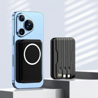 Batteries externes de haute qualité 10000 mAh avec affichage LED, sans fil, câbles intégrés, pour voyages et usage quotidien en extérieur