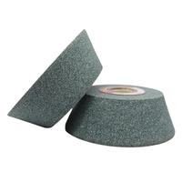 Meule de meulage conique de 4 pouces, grain 80, carbure de silicium vert, liant céramique, outils de meulage de surface vitrifiés