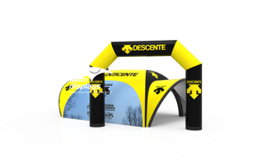 Tentes <span class=keywords><strong>dôme</strong></span> gonflables à imprimé personnalisé, auvent <span class=keywords><strong>de</strong></span> belvédère gonflable gonflable pour course automobile, moto, sport, événement sportif en plein air - Product Image 5