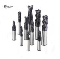 OEM ODM HRC55 Fraise carrée à 4 dents, revêtement AlTiN, outils de coupe CNC pour le travail des métaux et le tournage