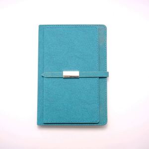 A5 Custom PU Leather Hardcover Business Notebook <b>Magnetic</b> Strap Card Holder Thread Sewing Spiral Binding 100 <b>Sheets</b> Custom Logo - Product Image 3