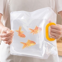 Sacs de camping réutilisables en plastique de 1,5 L, anti-pression, anti-chute, avec bec verseur pour le stockage d'eau et de liquides, directement de l'usine