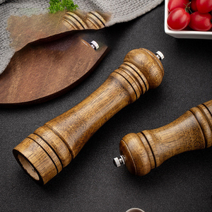 Hot Bán Bằng Gỗ Của Nhãn Hiệu Muối Và Hạt Tiêu Máy Xay Đặt Keo Gỗ Thanh Lịch Gỗ Muối Máy Xay Và Hạt Tiêu Máy Xay Nhà Máy Bộ - Product Image 3