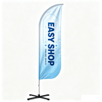 Ensemble de mât de drapeau d'extérieur de haute qualité avec bannière en tissu polyester imprimée par transfert thermique
