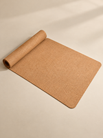 Tapis de bureau en liège avec base antidérapante, tapis de table naturel, imperméable, pour ordinateur portable, bureau à domicile, étude