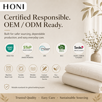 Ensemble de literie HONI Private Label, lit double, style luxueux, 400TC, 3 pièces, housse de couette pour la chambre à coucher