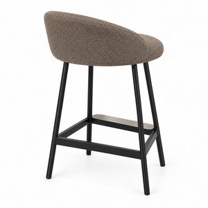 Taburete de Bar Moderno GDRS RF-319, Tapizado, Altura Fija, Estructura Metálica, Asiento de Tela, para Hogar, Bar, Cafetería - Product Image 5