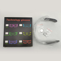 Lunettes LED à changement de couleur, tendance, cool, DJ, disco, Halloween, Noël, lunettes INS