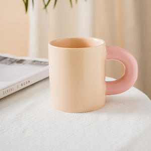 Tasses en céramique de Chaozhou, couleur unie, design minimaliste, cadeau de bureau, tasses à café, verres à eau, cadeaux d'affaires - Product Image 5
