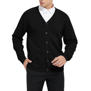 Cárdigan Transpirable Antiarrugas con Cierre de Botones, Moderno, Cómodo, de Tela Suave, OEM Personalizado, Nuevo Cárdigan para Hombre - Product Image 4