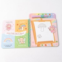 Livres de coloriage magiques personnalisables à l'eau pour bébés – Ensemble de livres révélateurs d'eau avec papier à effets aquatiques