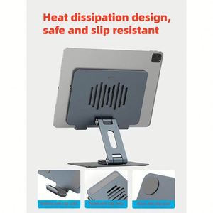 Support pour ordinateur portable WorkEZ 2025, réglable en hauteur, en métal, pour ordinateur portable de 10 à 17 pouces, avec patins antidérapants, super stable - Product Image 5