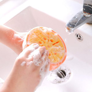 Spugna creativa accessori da cucina a forma di frutta lavare i <span class=keywords><strong>piatti</strong></span> spugna pulizia piatto rimuovere le macchie - Product Image 3