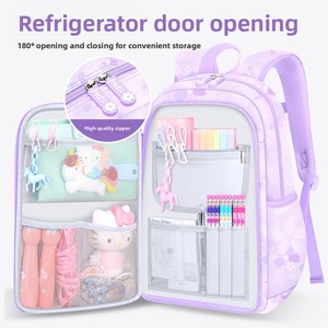 <span class=keywords><strong>Mochila</strong></span> <span class=keywords><strong>Escolar</strong></span> de Nailon Sanrio, Transpirable, Impermeable, Antibacteriana, con Correa Curva, Ligera y Reductora de Carga, para Primaria, Venta al Por Mayor - Product Image 4