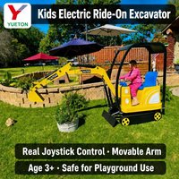 Mini-Excavatrice Électrique pour Enfants, Équipement de Parc d'Attractions, Pelle CE pour Fêtes Foraines et Centres Commerciaux