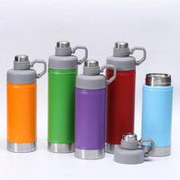 Bouteille d'eau isotherme classique personnalisée de 700 ml en acier inoxydable pour enfants, avec affichage de la température