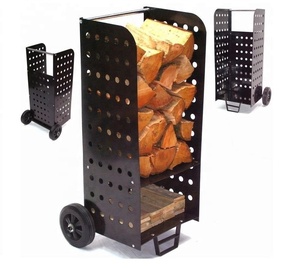 <span class=keywords><strong>Chariot</strong></span> de rangement pour bois de chauffage en plein air, <span class=keywords><strong>chariot</strong></span> à roulement, outil de bricolage - Product Image 3