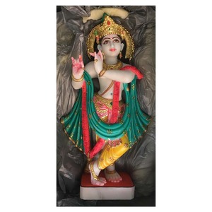 Graisna — fournisseur de marbré, faits à la main, dieu Krishna Murti - Product Image 1