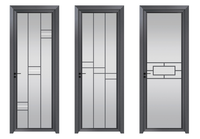 Máquina de puertas y ventanas de aluminio impermeable de diseño moderno para hoteles y baños Arcos de superficie terminada Ventanas y puertas de metal