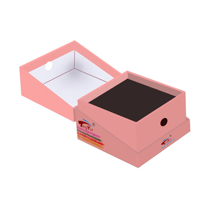 Custom Eco White Child Resistant Packaging Rectangle Paper Tube Box with Lock Button UV Coating & Matt Lamination Sponge Lined - Product Image 4