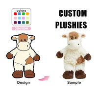 Peluches lestées chauffables au micro-ondes en forme de vache, les plus vendues, avec lavande pour soulager l'anxiété – Jouets doux