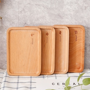 Vassoio Rotondo in Legno di Faggio, Vassoio in Legno Massiccio per Colazione, Pane, Frutta, Pizza - Product Image 4