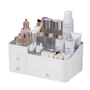 Multi-color Acrylic Beauty Make Up Cosmetics Storage Box Makeup Organizer Large Capacity Desk Organizer With Drawers