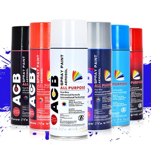 Peinture en aérosol ACB pour échappement de moto à manivelle, résistante aux hautes températures, argent noir, antirouille, acrylique - Product Image 1