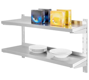 조절 가능한 벽 선반/ 접이식 벽 선반 스테인리스 재질 주방 수납 및 접시 보관용 호텔 및 레스토랑용 - Product Image 2