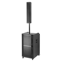 WGY-SZ1201 Altavoz Profesional de Alta Potencia con Bajos Estéreo, Altavoz Inalámbrico de Madera para Fiestas, Karaoke, Micrófono, Sistema de Sonido, Altavoz con Ruedas