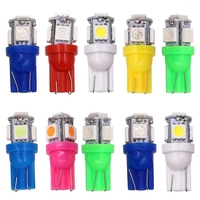 Auto LED T10 W5W 5050 5SMD Lese kuppel lampe 168 194 192 DC 12V Kennzeichen Glühlampe Markierung skeil Hellweiß Rot Blau Farbe