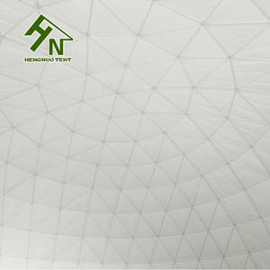 خيام كبيرة بيضاء + شفافة للعرض التجاري مقاومة للماء خيمة قبة مستديرة جيوديسية كبيرة خيمة دائرة زراعية ساخنة - Product Image 2