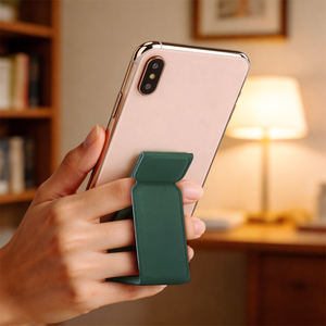 Soporte Magnético Plegable para Teléfono, Mini Soporte con Adhesivo Trasero de Cuero PU, 17 Colores, Agarre Anticaídas para Todos los Teléfonos Inteligentes - Product Image 3