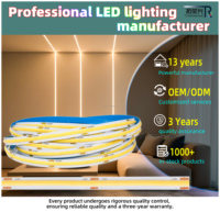 Bande LED en cuivre haute uniformité 320D SCOB IP20 10W/M pour éclairage de vitrine, découpable toutes les 50mm, projet B2B personnalisé