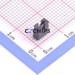 HC-JP254-1-60-OP-B-G0 Shorting Cap / Jumper Cap P=2.54mm Connector 1x2 2.54mm Open Top Type 3A - Product Image 2