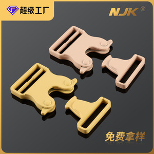 Side Release Buckle Alloy 25mm Yellow Pink Durable For Bags Backpacks Waist Bag <b>Webbing</b> Adjustable Snap Fastener Pet Leash - Product Image 5