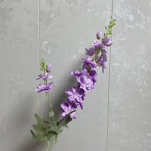 Fleur artificielle en soie de grande taille, de bonne qualité, Delphinium blanc - Product Image 6