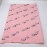 Papier de soie d'emballage noir personnalisé avec logo doré pour l'emballage de produits, vêtements, papier de soie d'emballage avec impression de logo