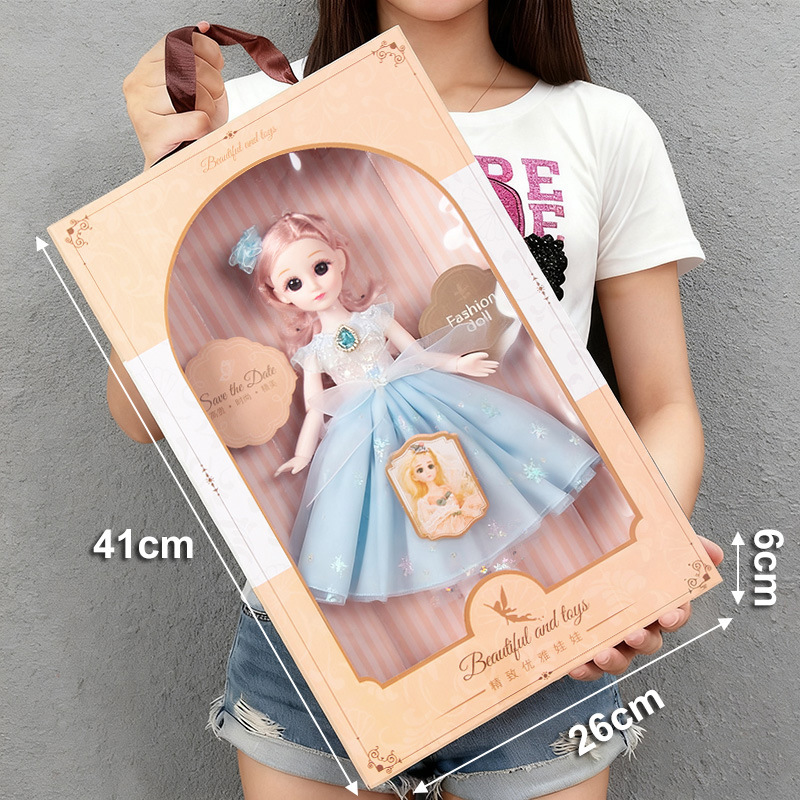 Caja portátil de 41 cm - Azul estrella - Muñeca de 30 cm