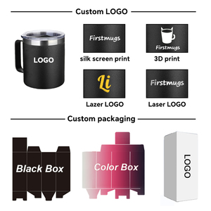 Customized Logo Stainless Steel Thermal Cup Eco-friendly 12oz 14oz 16oz Double Wall Insulated Vacuum Travel <b>Coffee</b> Mugs - Product Image 6