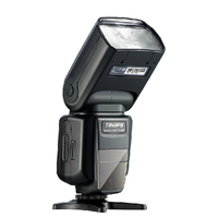 Flash Speedlite Triopo pour appareil photo reflex numérique, compatible avec les modèles Mark 6D, avec boîte à lumière et support d'éclairage.