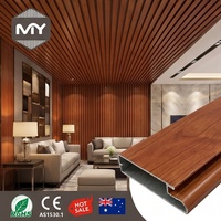 Système de plafond en aluminium à grain de bois, design de luxe, étanche, à rainures et languettes, isolation thermique, pour extérieur, hôtels et gymnases