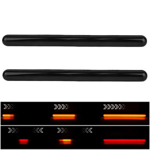 Luces traseras secuenciales de doble color, luces laterales, luces de señalización y luces de advertencia para remolques para automóviles y camiones (12V-24V, ahumadas) - Product Image 5