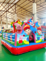 Castillo Inflable Comercial de PVC de 0.55mm de Grosor, Casa de Brinco Inflable para Niños, para Negocios de Alquiler y Parques de Diversiones