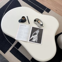 Meubles de salon en forme de nuage fabriqués sur mesure Ensemble de table basse en PRF solide pour un usage domestique blanc beige Hôtel Villa