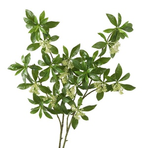 Plante Artificielle Décorative à Toucher Réel, Pieris Japonais avec Graines, Fleurs Vertes Imprimées en 3D, Vente Chaude - Product Image 6