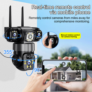 Three View Solar Powered Outdoor Surveillance <b>Camera</b> 1920x2160p Waterproof With <b>Night</b> <b>Vision</b> And Voice Intercom - Product Image 2